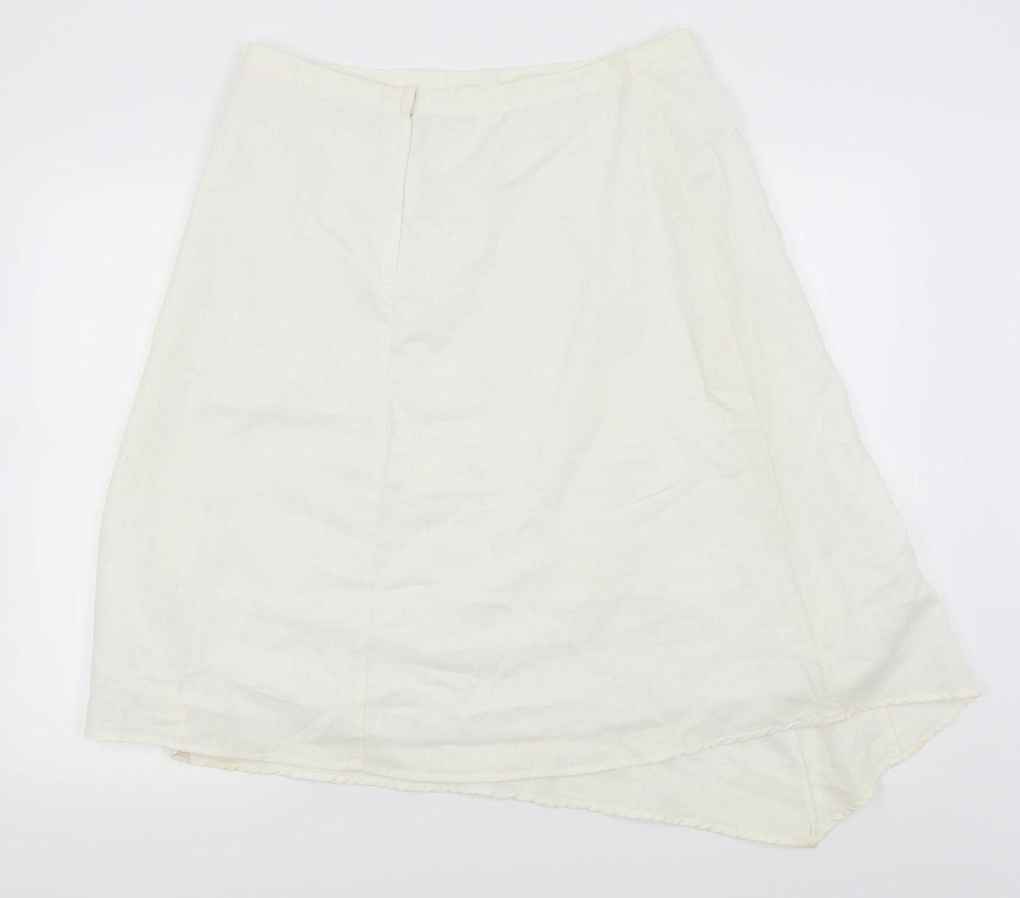 New Look Womens Silver Floral  Pleated Skirt Size 14