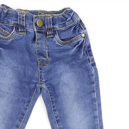 Evie Angel Girls Blue   Cargo Jeans Size 12-18 Months