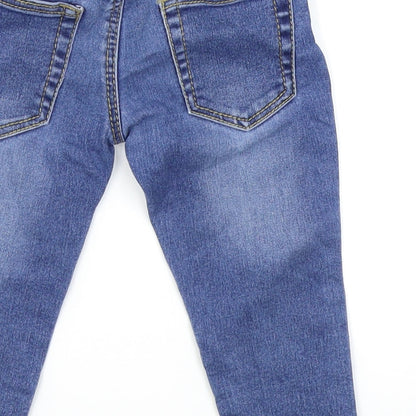 Evie Angel Girls Blue   Cargo Jeans Size 12-18 Months
