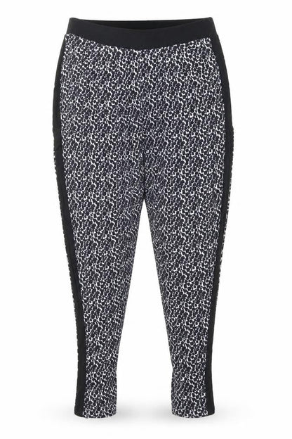 Next Womens Black Animal Print  Chemise Lounge Pants Size 10