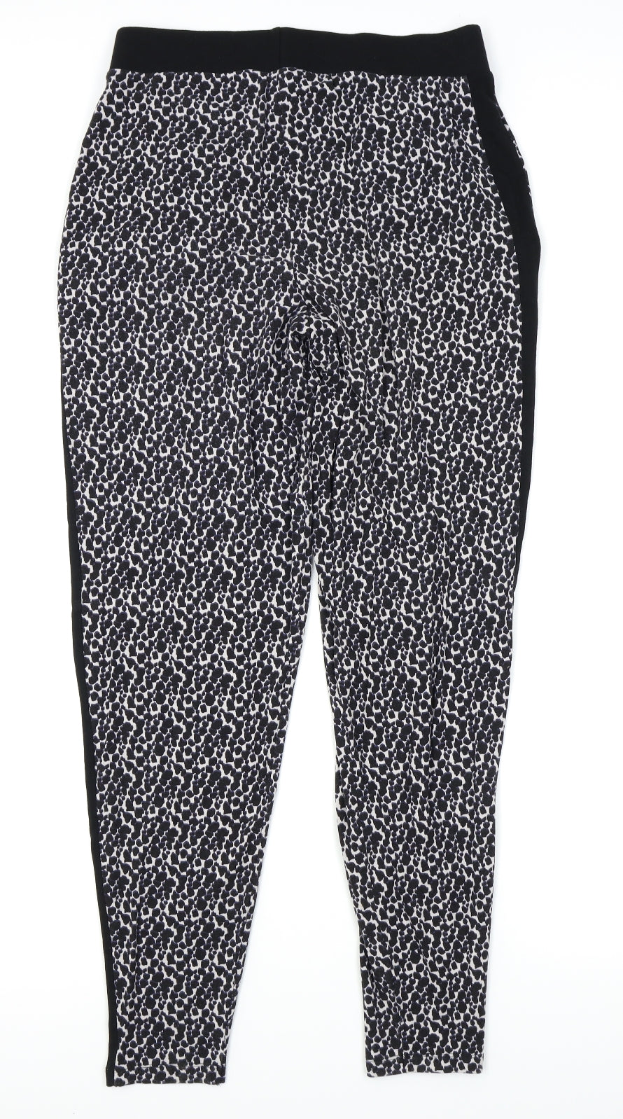 NEXT Womens Black Animal Print  Chemise Lounge Pants Size 10