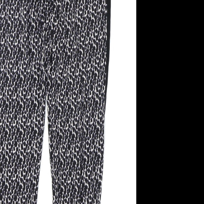NEXT Womens Black Animal Print  Chemise Lounge Pants Size 10