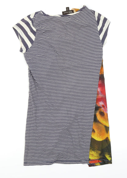 anna scott Womens Multicoloured Striped  Pencil Dress  Size M