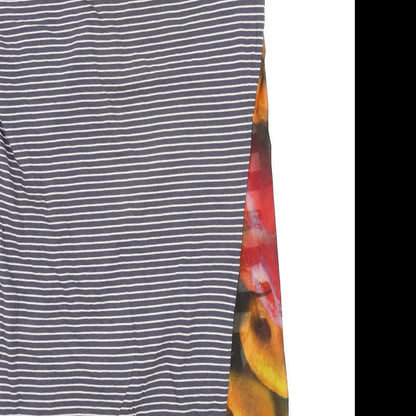 anna scott Womens Multicoloured Striped  Pencil Dress  Size M