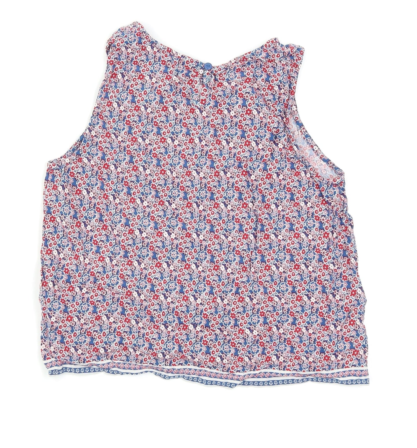 New Look Girls Blue Floral  Camisole Tank Size 12-13 Years