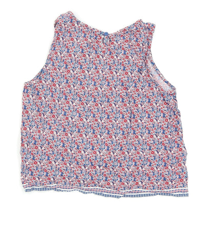 New Look Girls Blue Floral  Camisole Tank Size 12-13 Years