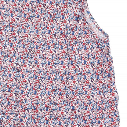 New Look Girls Blue Floral  Camisole Tank Size 12-13 Years