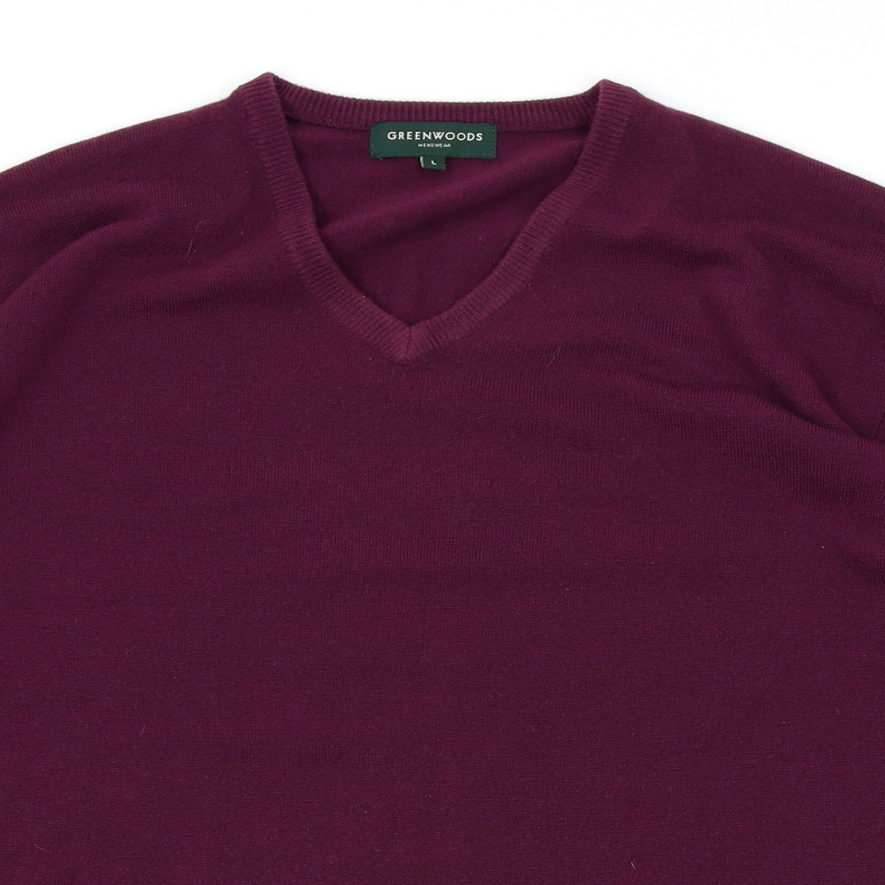 greenwoods Mens Purple   Pullover Sweatshirt Size L