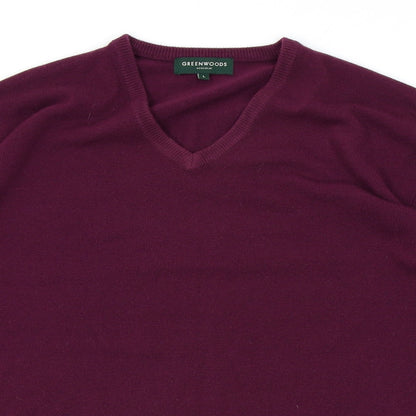 greenwoods Mens Purple   Pullover Sweatshirt Size L