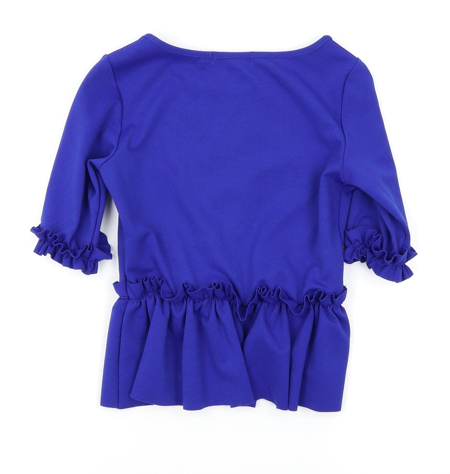 Womens UK Size 8 Select Blue Basic Polo