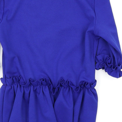 Womens UK Size 8 Select Blue Basic Polo
