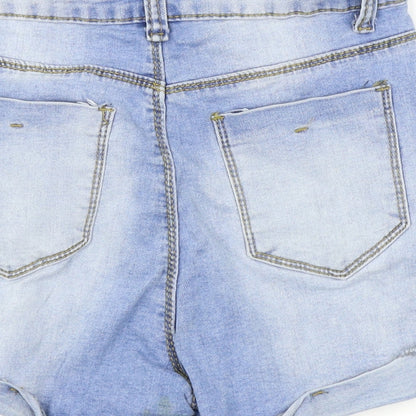 SheIn Womens Black Houndstooth  Hot Pants Shorts Size XS