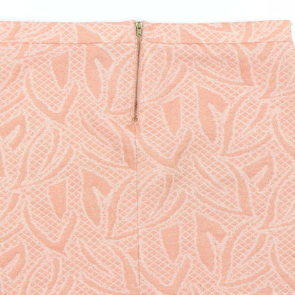 H&M Womens Pink Floral  Mini Skirt Size M
