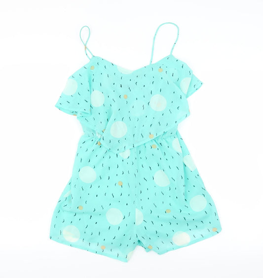 Primark Womens Green   Playsuit One-Piece Size 6