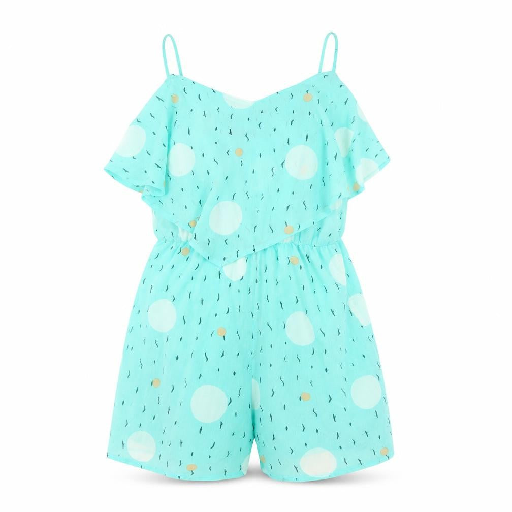 Womens UK Size 6 Primark One-Piece Green Playsuit