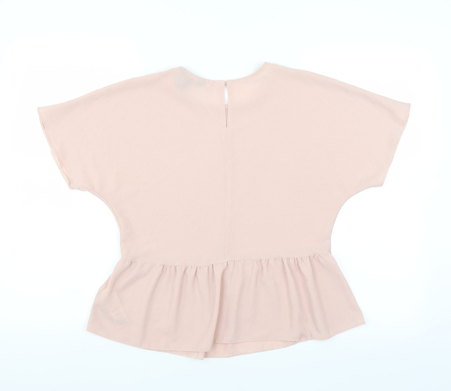 Womens UK Size 6 New Look Pink Basic Blouse