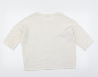 F&F Womens White   Pullover Jumper Size 12