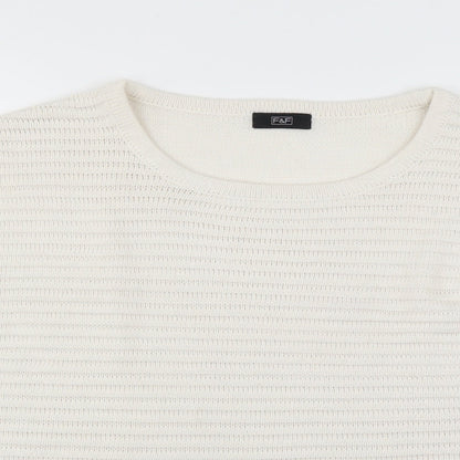 F&F Womens White   Pullover Jumper Size 12
