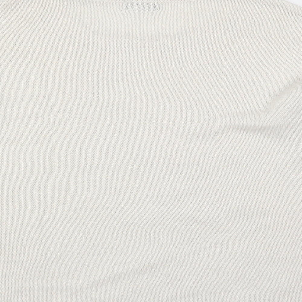 F&F Womens White   Pullover Jumper Size 12
