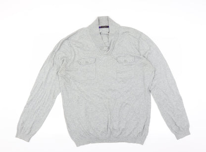 Refectory Mens Grey   Pullover Jumper Size XL