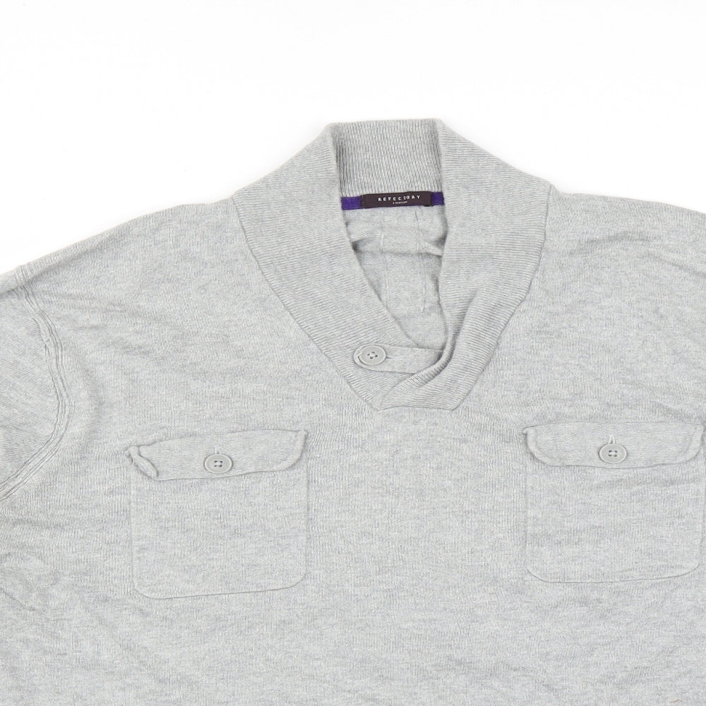 Refectory Mens Grey   Pullover Jumper Size XL