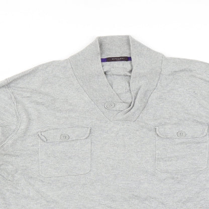 Refectory Mens Grey   Pullover Jumper Size XL