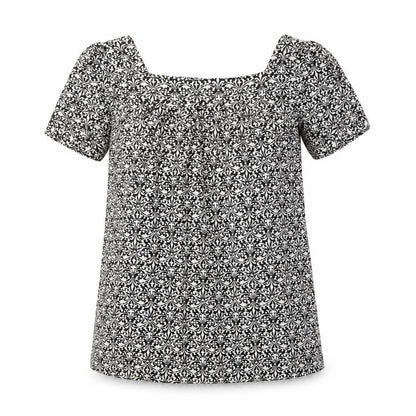 Womens UK Size 8 Matalan Black Basic Blouse