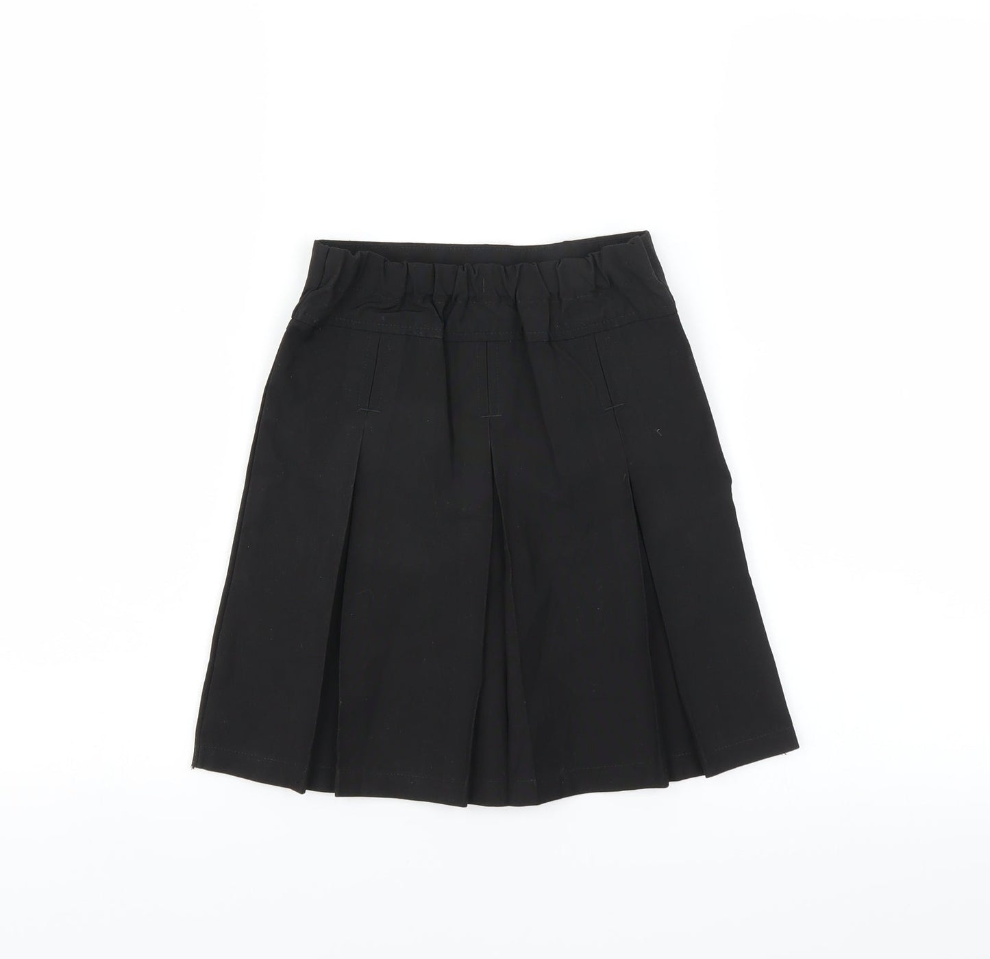 Lily & Dan Girls Black   A-Line Skirt Size 5-6 Years - pleated