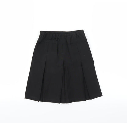 Lily & Dan Girls Black   A-Line Skirt Size 5-6 Years - pleated