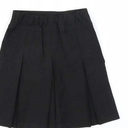 Lily & Dan Girls Black   A-Line Skirt Size 5-6 Years - pleated