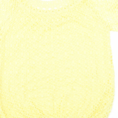 Womens UK Size  Preworn Yellow Basic Blouse