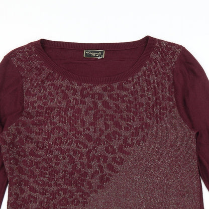 Originals Womens Purple   Pullover Jumper Size S  - glittery