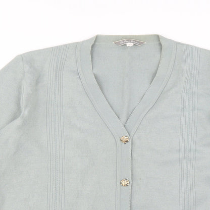The Pearl Collection Womens Green   Cardigan Jumper Size 14