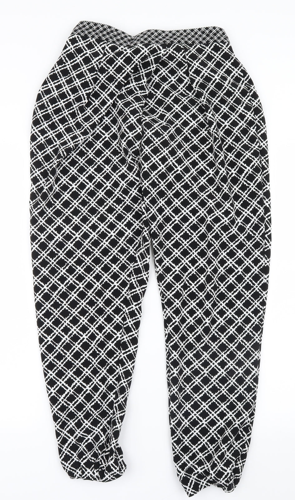 Womens UK Size 6 Topshop Regular Fit  Black Trousers