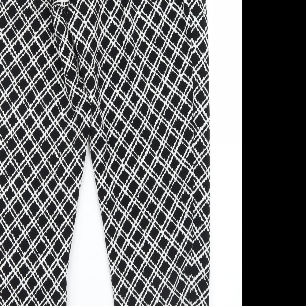 Womens UK Size 6 Topshop Regular Fit  Black Trousers