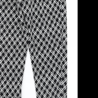 Womens UK Size 6 Topshop Regular Fit  Black Trousers