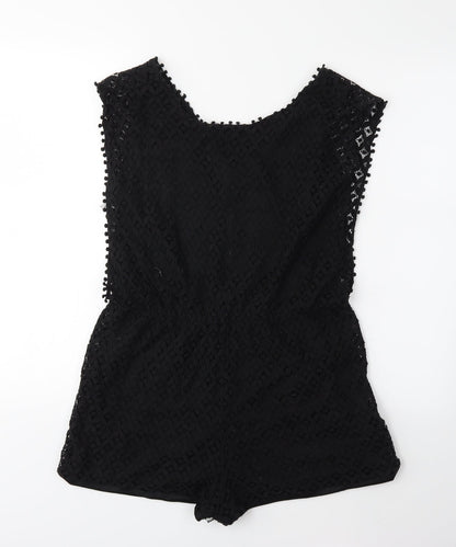 Boohoo Womens Black   Jumpsuit One-Piece Size 12