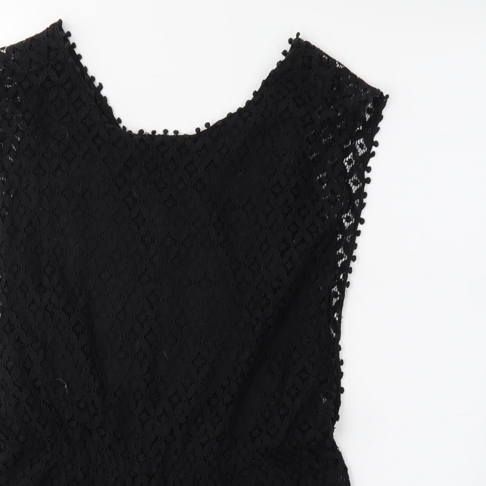 Boohoo Womens Black   Jumpsuit One-Piece Size 12