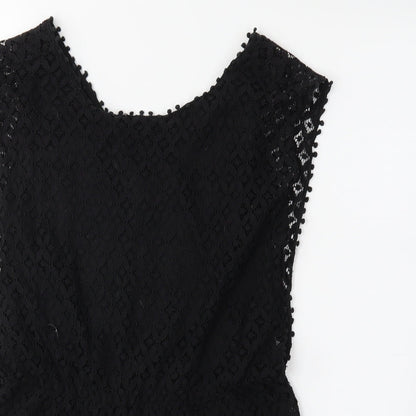 Boohoo Womens Black   Jumpsuit One-Piece Size 12