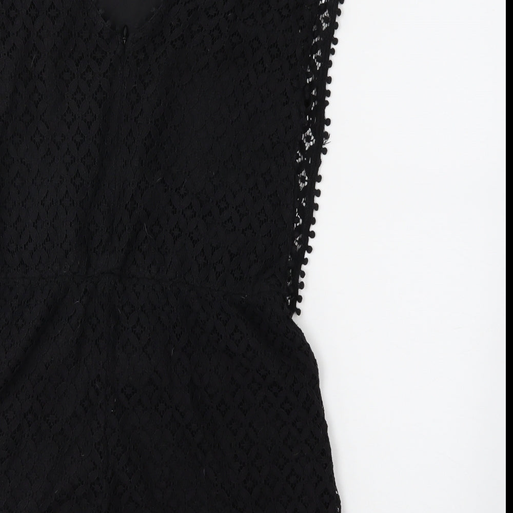 Boohoo Womens Black   Jumpsuit One-Piece Size 12