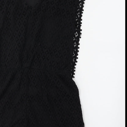 Boohoo Womens Black   Jumpsuit One-Piece Size 12