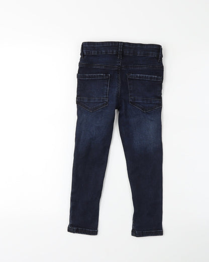 Preworn Boys Blue  Denim Skinny Jeans Size 5 Years