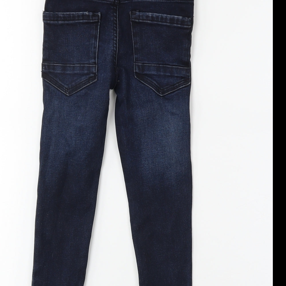 Preworn Boys Blue  Denim Skinny Jeans Size 5 Years