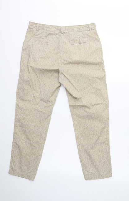 Womens UK Size 10 Marks and Spencer Regular Fit  Beige Trousers