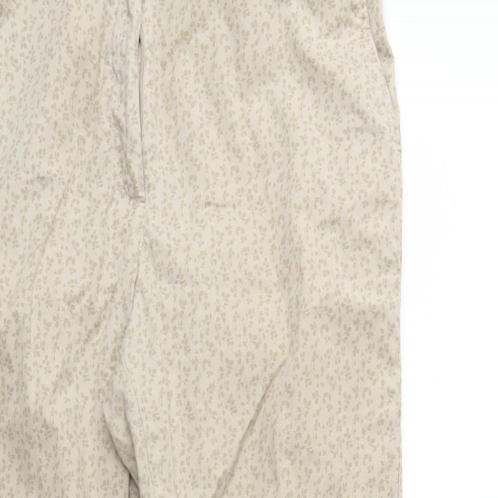 Womens UK Size 10 Marks and Spencer Regular Fit  Beige Trousers