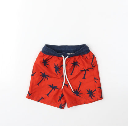 NEXT Baby Red Floral   Trousers Size 12-18 Months