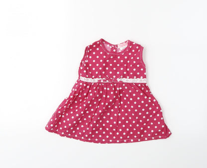 Isabelle Rose Collection Baby Pink Polka Dot  Fit & Flare  Size 12-18 Months