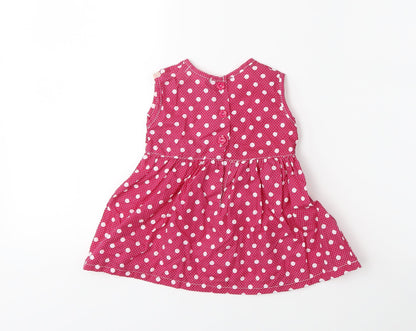 Isabelle Rose Collection Baby Pink Polka Dot  Fit & Flare  Size 12-18 Months