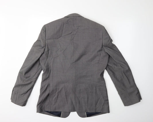 Mens UK Size 42 Topman Regular Grey Suit Jacket