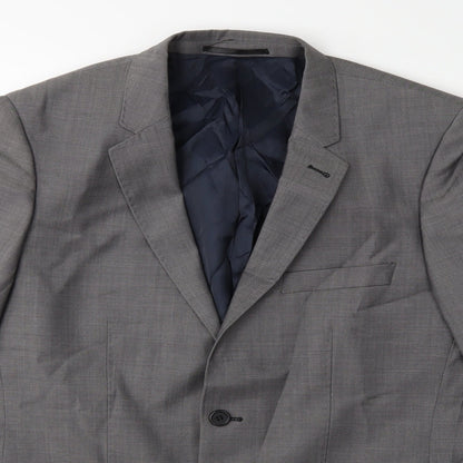 Mens UK Size 42 Topman Regular Grey Suit Jacket